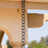 Aluminum Ring Rain Chain Replacement Downspout for Gutters, Black Powder Coated
